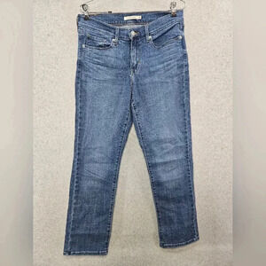 Women's Levi's Classic Straight Jeans Medium‎ Wash Size 6S (28×28)